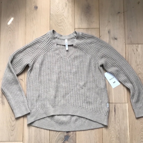 RVCA Case Sweater in Oat - Picture 3 of 6